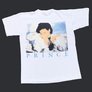 流行歌手Prince普林斯王子美式复古高街vintage宽松男直喷短袖T恤