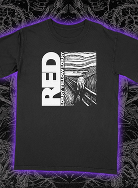 英国后朋克乐队Lorries摇滚朋克红色黄色卡车美式宽松男女直喷T恤