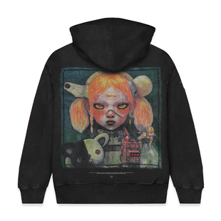 秋冬Bring Me The Horizon飞跃地平线摇滚水洗复古做旧连帽卫衣