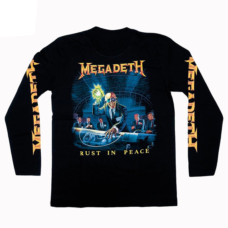 Megadeth重金属乐队美式长袖T恤