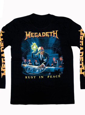 Megadeth重金属乐队美式长袖T恤