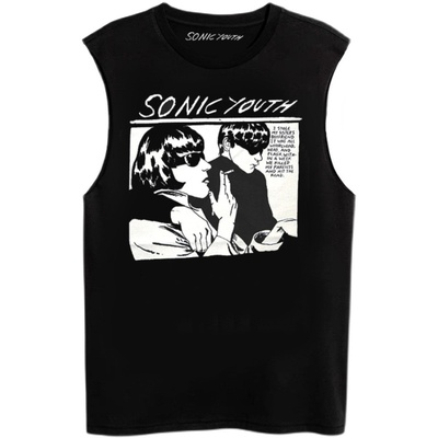 音速青年无袖朋克T恤纯棉