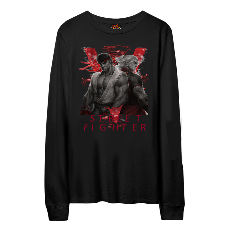 StreetFighter长袖复古男士游戏
