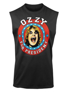 重金属摇滚乐队奥兹·奥斯朋Ozzy Osbourne美式复古纯棉无袖T恤