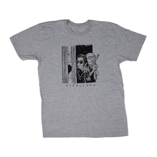 美国摇滚乐队Steely Dan斯迪利.丹休闲美式潮牌复古短袖纯棉T恤男