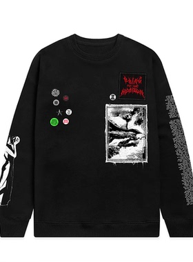 飞跃地平Bring Me the Horizon死核音乐黑金属乐队美式圆领卫衣男