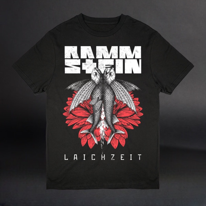 rammstein德国战车美式短袖T恤男