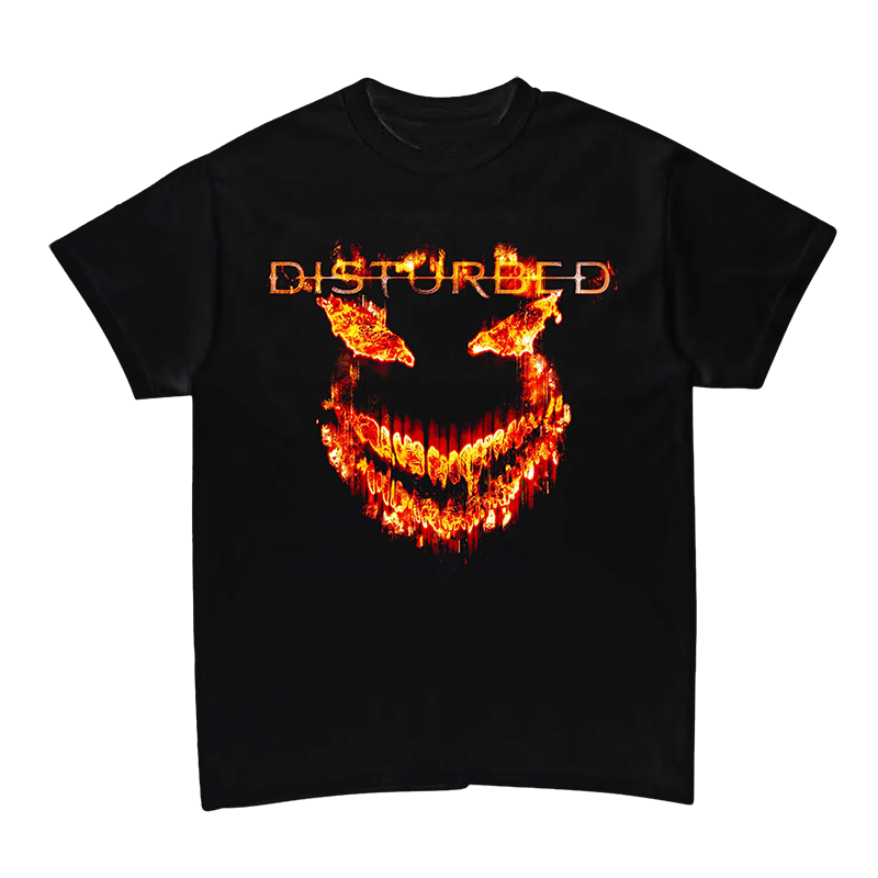 Disturbed不安的乐队美式骷髅T恤