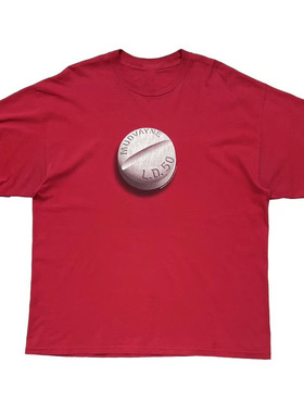 Mudvayne超铀元素乐队另类金属摇滚美式复古简约红色纯棉短袖T恤