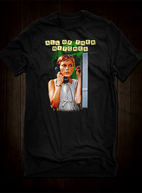 Rosemary's Baby罗丝玛丽的婴儿恐怖电影周边暗黑美式休闲短袖T恤