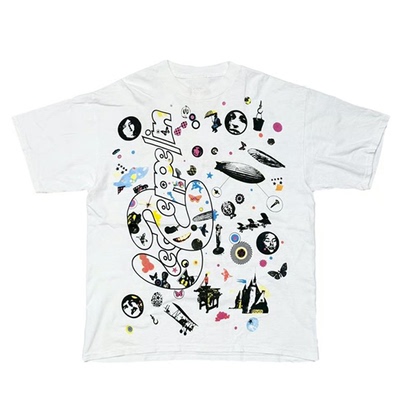 LEDZEPPELIN美式纯棉短袖T恤男