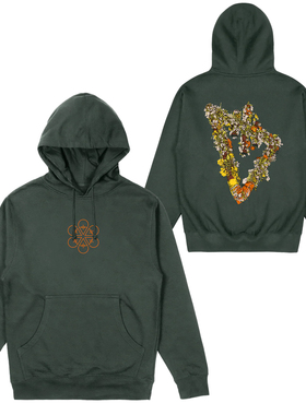 美国金属核乐队THE DEVIL WEARS 摇滚重磅花丛专辑男长袖连帽卫衣