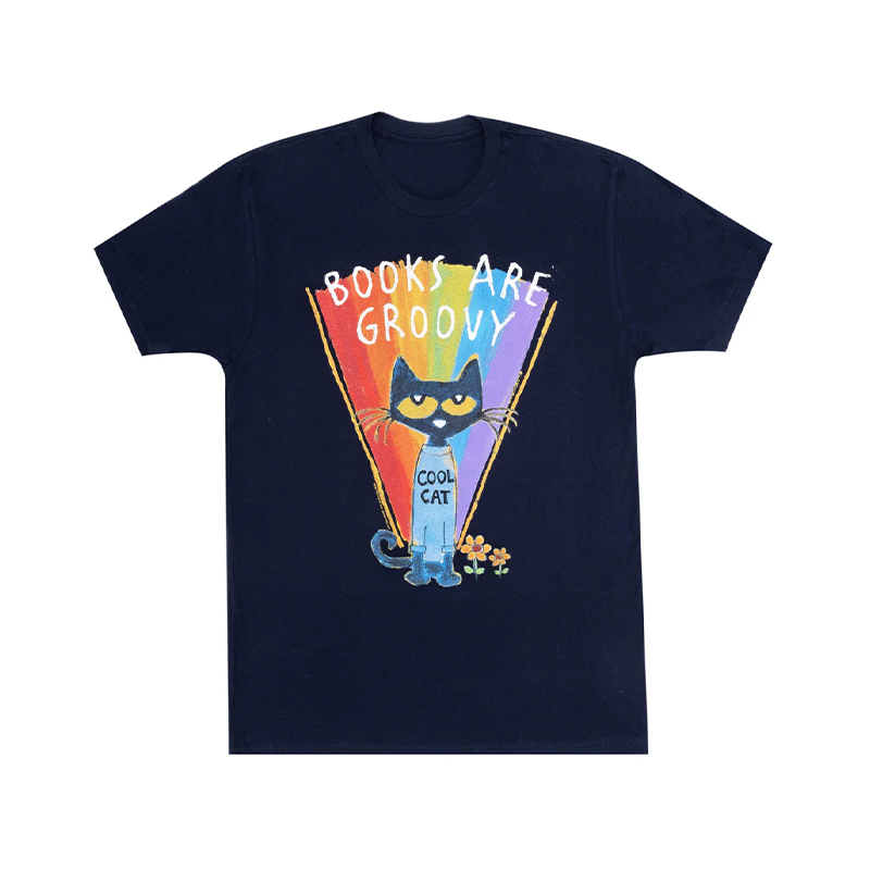 皮特猫彩虹小猫文学系列短袖T恤