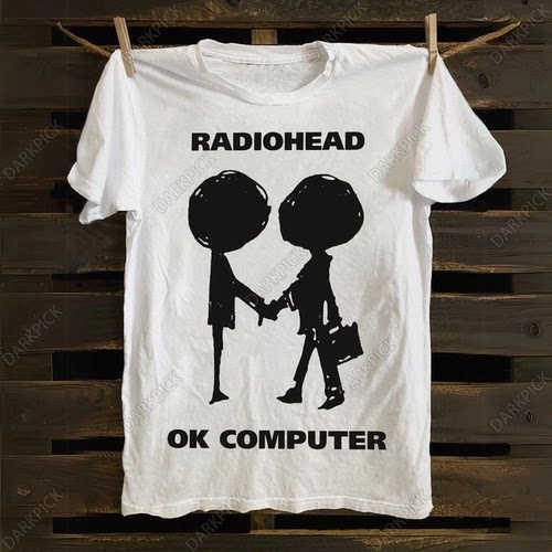 Radiohead电台司令摇滚高街男T恤