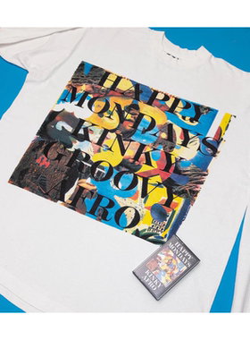 Happy Mondays乐队美式潮牌复古over side摇滚朋克纯棉长袖T恤秋