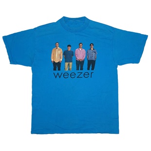 威瑟乐团Weezer另类摇滚乐队英文字母简约文艺美式vintage短袖T恤