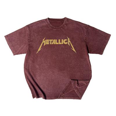 金属之王乐队Metallica水洗短袖T