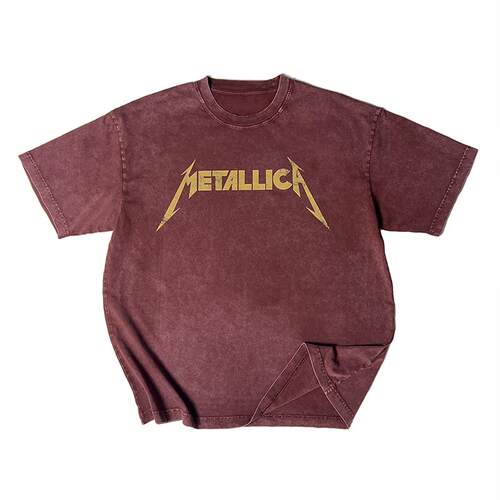 金属之王乐队Metallica水洗短袖T
