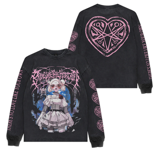 Bring Me the Horizon飞越地平线摇滚水洗复古做旧棉男士长袖T恤