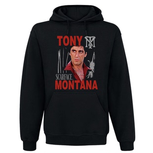 好莱坞电影80年代复古Scarface疤面煞星 疤面人帕西诺男连帽卫衣