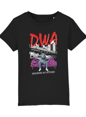 2025夏季DIKKA迪卡嘻哈说唱歌手美式潮牌复古纯棉宽松直喷T恤短袖