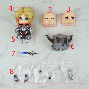 GSC粘土人 885 Fate Apocrypha 莫德雷德赤之SABER 配件分尸