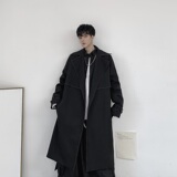 秋季时髦气质长款明线立体裁剪宽松复古大衣外套A345-1158-P135，女装短外套，电商A345