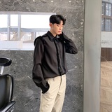 BFY原创流苏方领长袖百搭文艺男衬衣A345-1029-P75，男装衬衫，电商A345