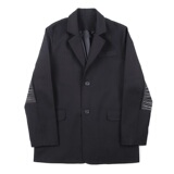 早秋原创时尚休闲款金属流苏配饰西服外套男上衣潮A345-1121-P135，男装西服，电商A345