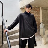 原创设计师暗黑风宽松打底衫潮牌个性飘带套头卫衣A3451951P68，男装T恤，电商A345