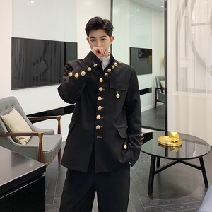 欧美潮男百搭休闲夹克宽松青年春秋上衣外套显瘦西服1600-P135图片