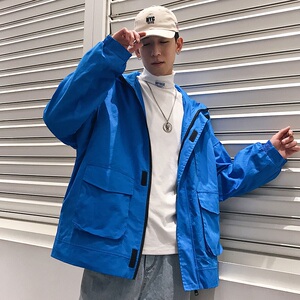 韩版潮男网红嘻哈外套夹克休闲宽松青春上衣青春流行A345-106-P95图片