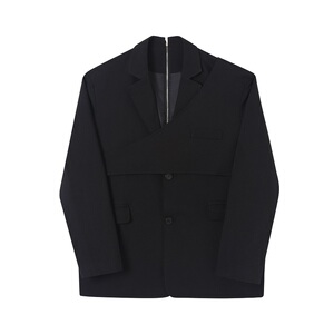 新款三件套解构设计自由组合西装复古休宽松外套潮A345-1813-P155图片