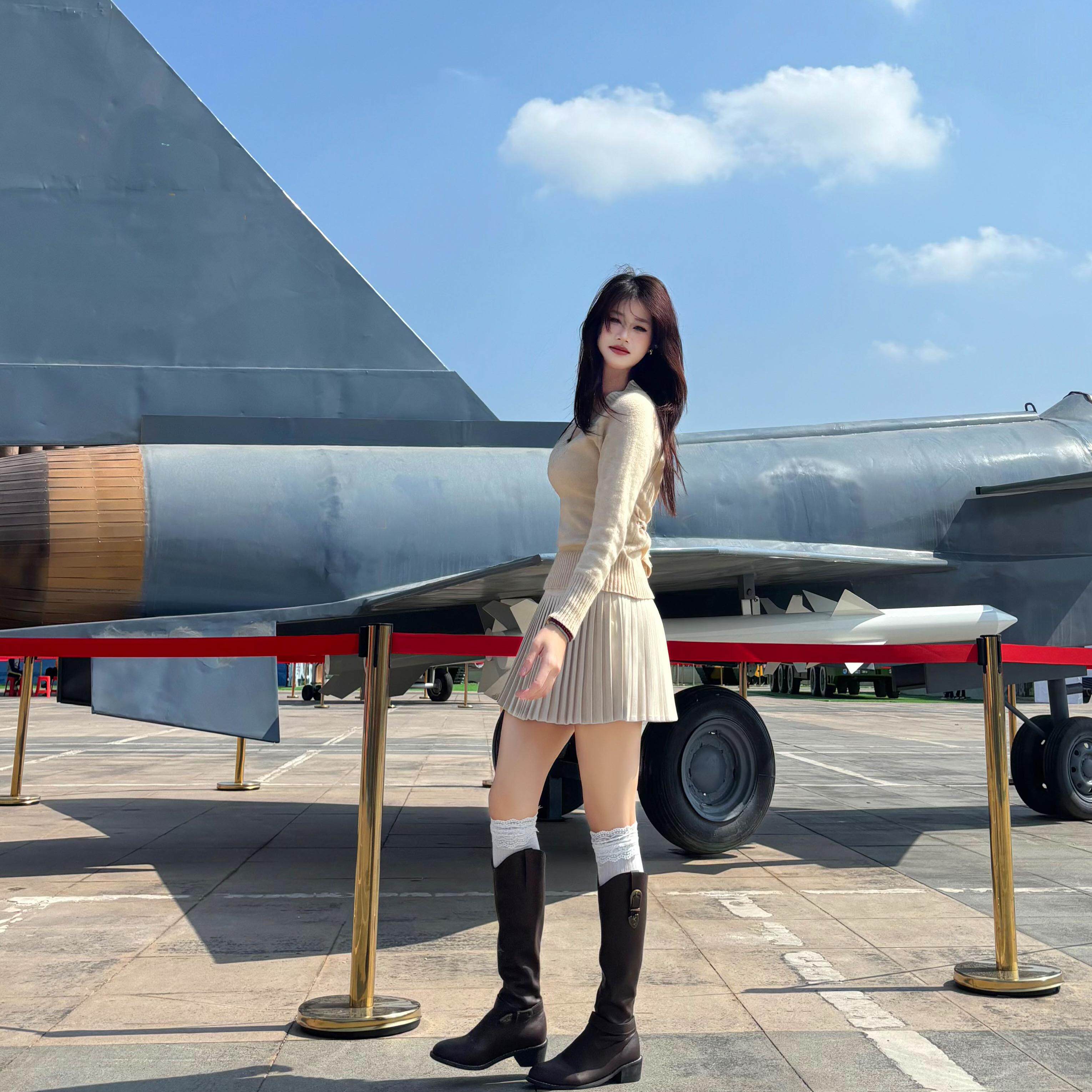 百褶半身裙女秋冬高腰小个子短裙