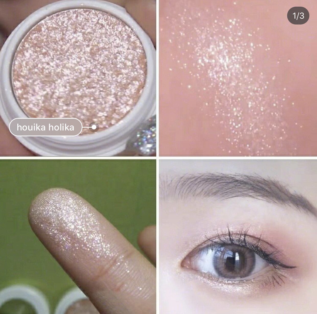 goods in stock PONY Recommend Korea holika holika monochrome Pearl Eyeshadow cream #FBE01 Flightless flightless powderin the Makeup/Perfume/Beauty tools , Eyeshadow  category - from Buy2taobao.com to provide professional Taobao agent buy service