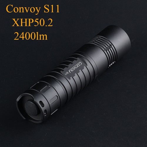 Convoy手电筒黑色S11 XHP50.2毛裤战术高功率LED 26650露营旅行