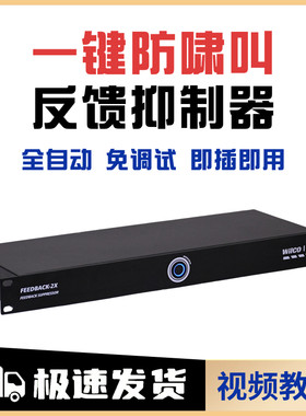 全自动一键防啸叫反馈抑制器家庭KTV会议话筒麦克舞台演出移频器