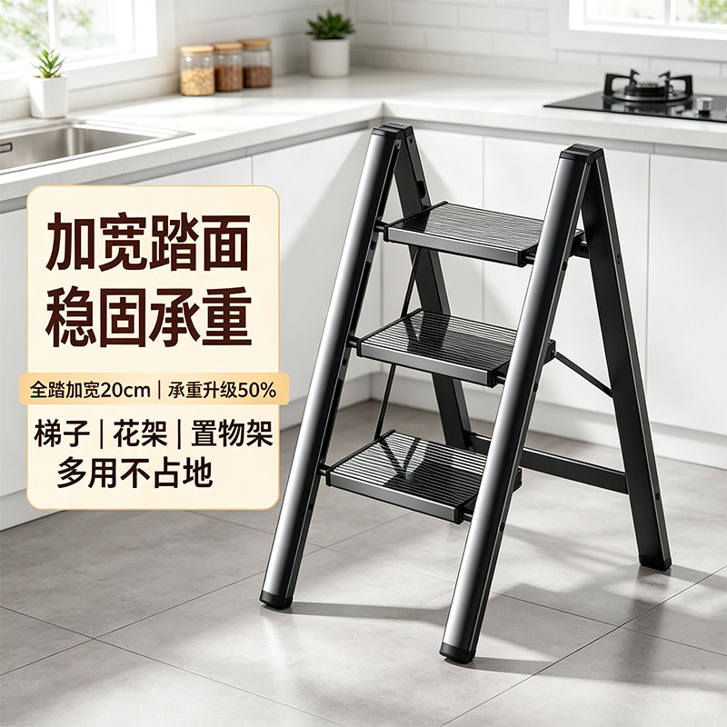 格美居功能家用梯子折叠加厚图片