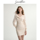 sincethen 新款 法式 度假风连衣裙米色裙子高级感包臀裙短裙女春季