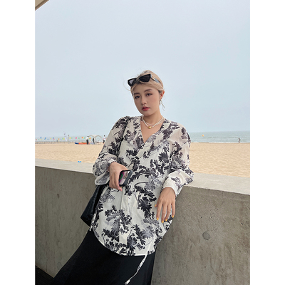 LTGIRL宽松新中式长袖衬衫