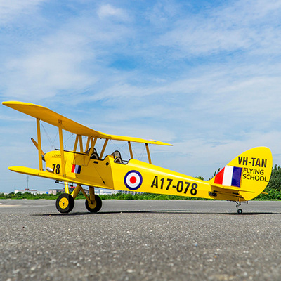 dwhobby油动遥控固定翼飞机甲醇机双翼机航模轻木2.15M虎蛾