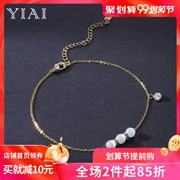 2019 mới nhân tạo opal vòng chân nữ đơn giản gợi cảm cá tính lưới đỏ mắt cá chân chuỗi thời trang trang sức mắt cá chân - Vòng chân