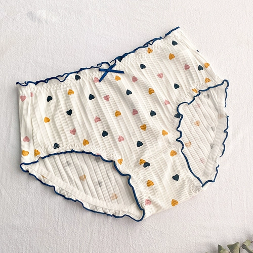 Нижнее белье, хлопковые штаны, японское дышащее хлопковое белье для коррекции формы бедер, трусы, большой размер, высокая талия, с акцентом на бедрах