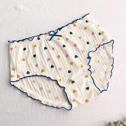 大码纯棉无痕内裤女日系包臀透气