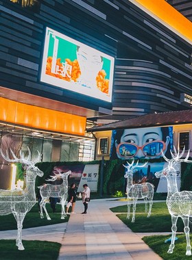 不锈钢镂空公园大型庭院景观摆件