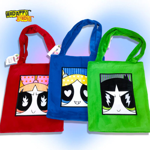 小女警可爱卡通毛绒包单肩手提包