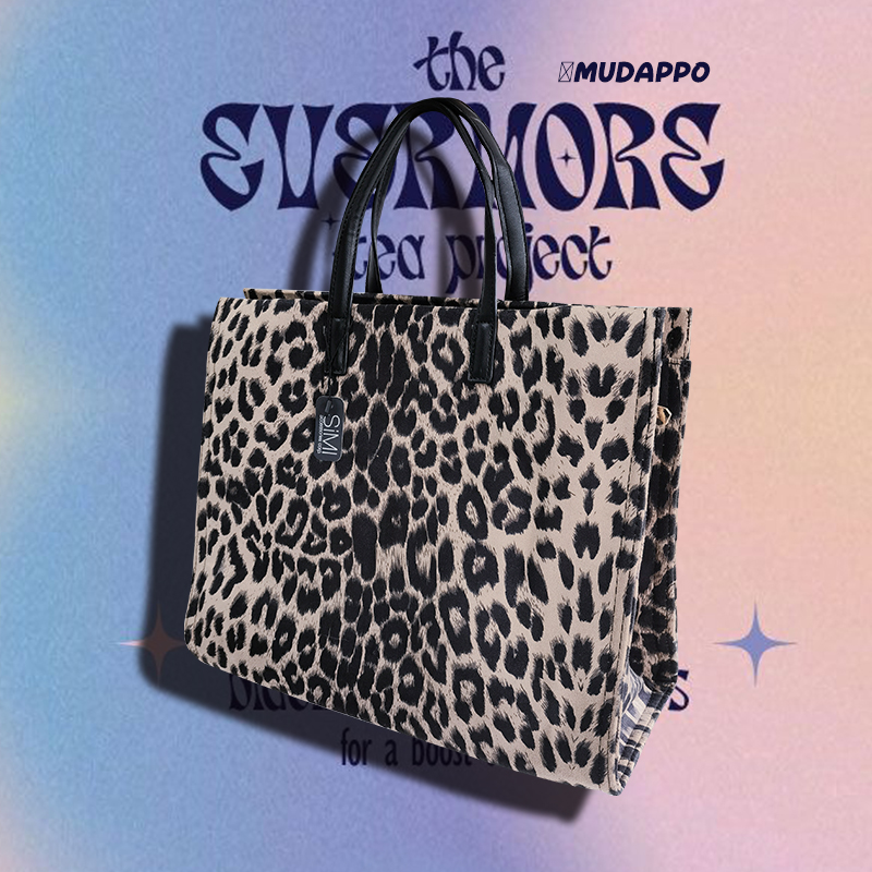 少量牛货高端原宿辣妹豹纹托特包