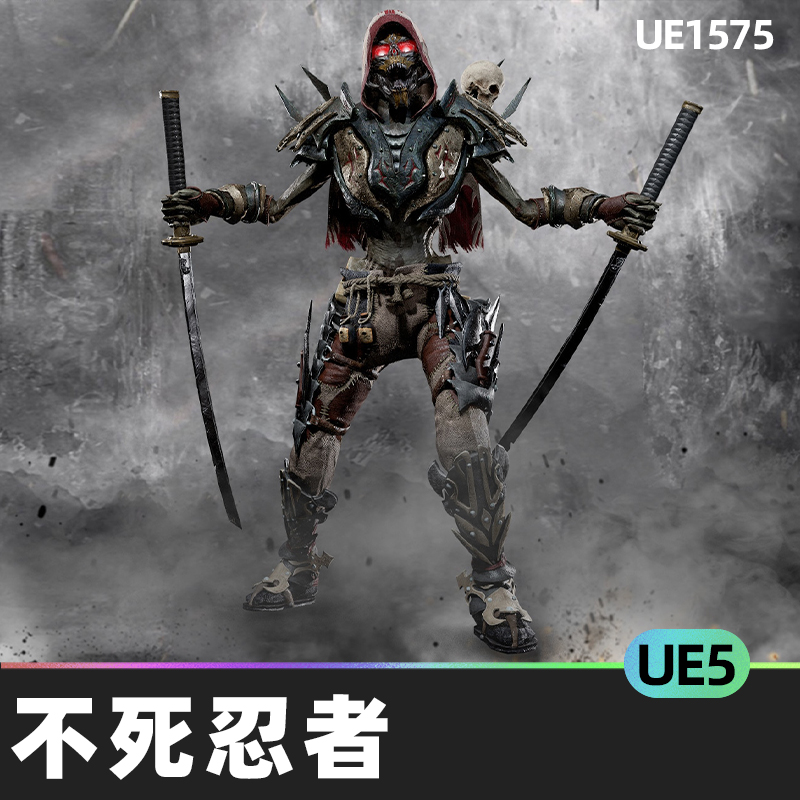 Undead Shinobi不死忍者蓝图角色你NPC武器模型低膜武士刀UE4游戏