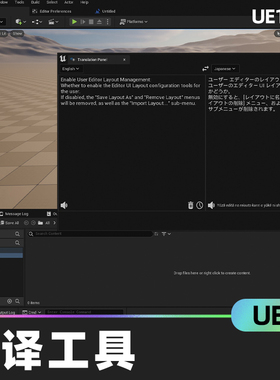 Translation Toolkit翻译工具代码插件工具编辑器文本弹出窗口UE5