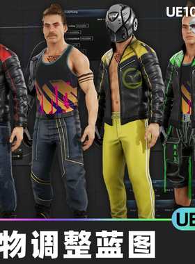 Mutable Sample 人物角色修改细节调整蓝图系统5.4虚幻引擎UE5